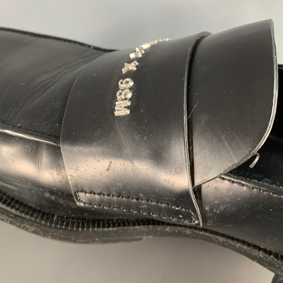1017 ALYX 9SM Size 8 Black Silver Leather Slip On Loafers main image 8
